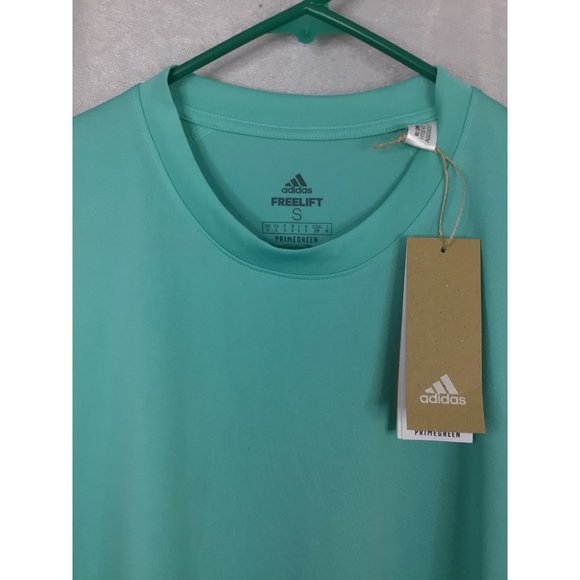 Adidas Primegreen Freelift Aeroready Teal Athletic Tee Shirt Men's Small - Picture 6 of 10